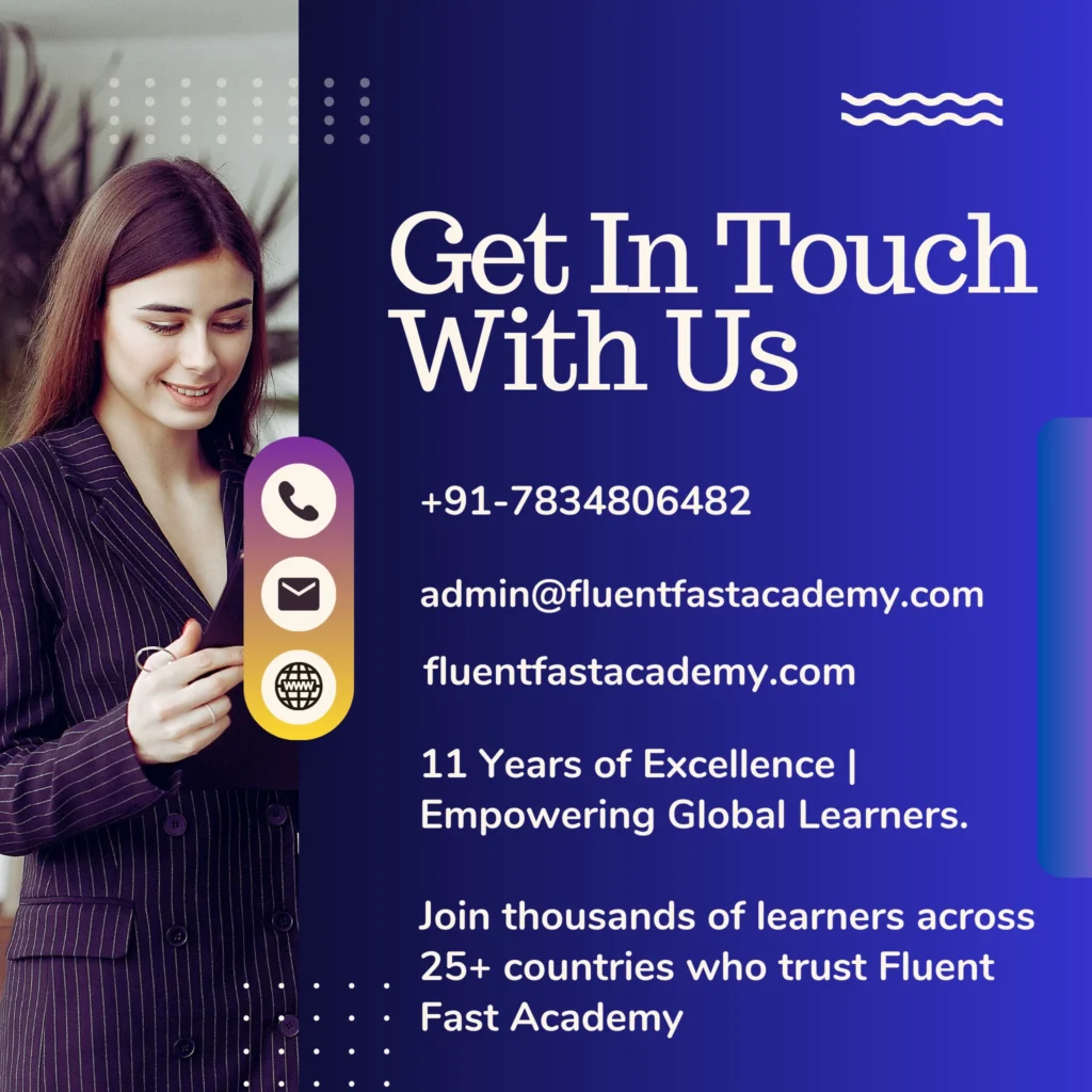 Fluent Fast Academy thanks for contacting us