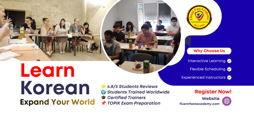 Online korean classes with fluent fast academy
